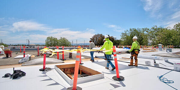 commercial roofing work being done in North Carolina
