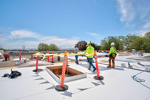 commercial roofing work being done in North Carolina