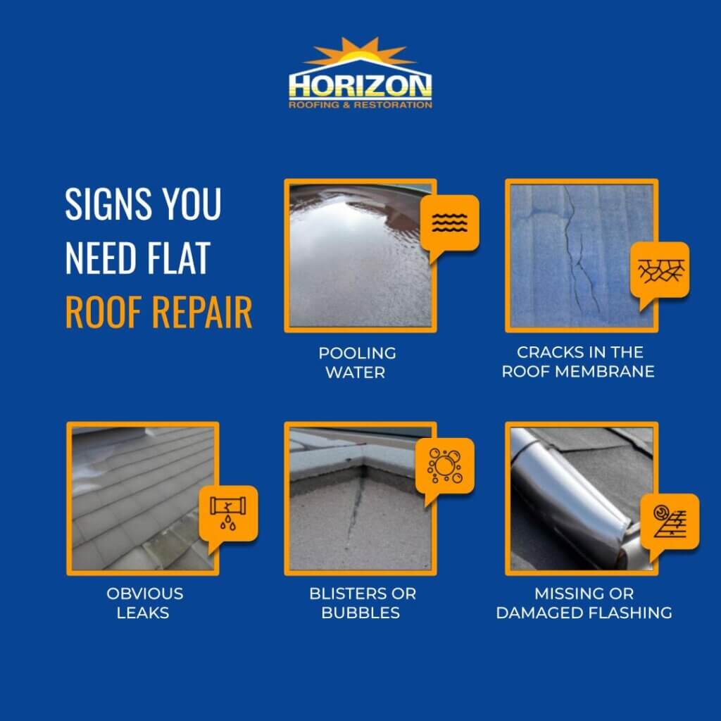 5 signs you might need flat roof repair