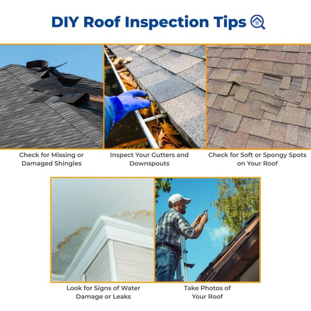 DIY Roof Inspection tips graphic